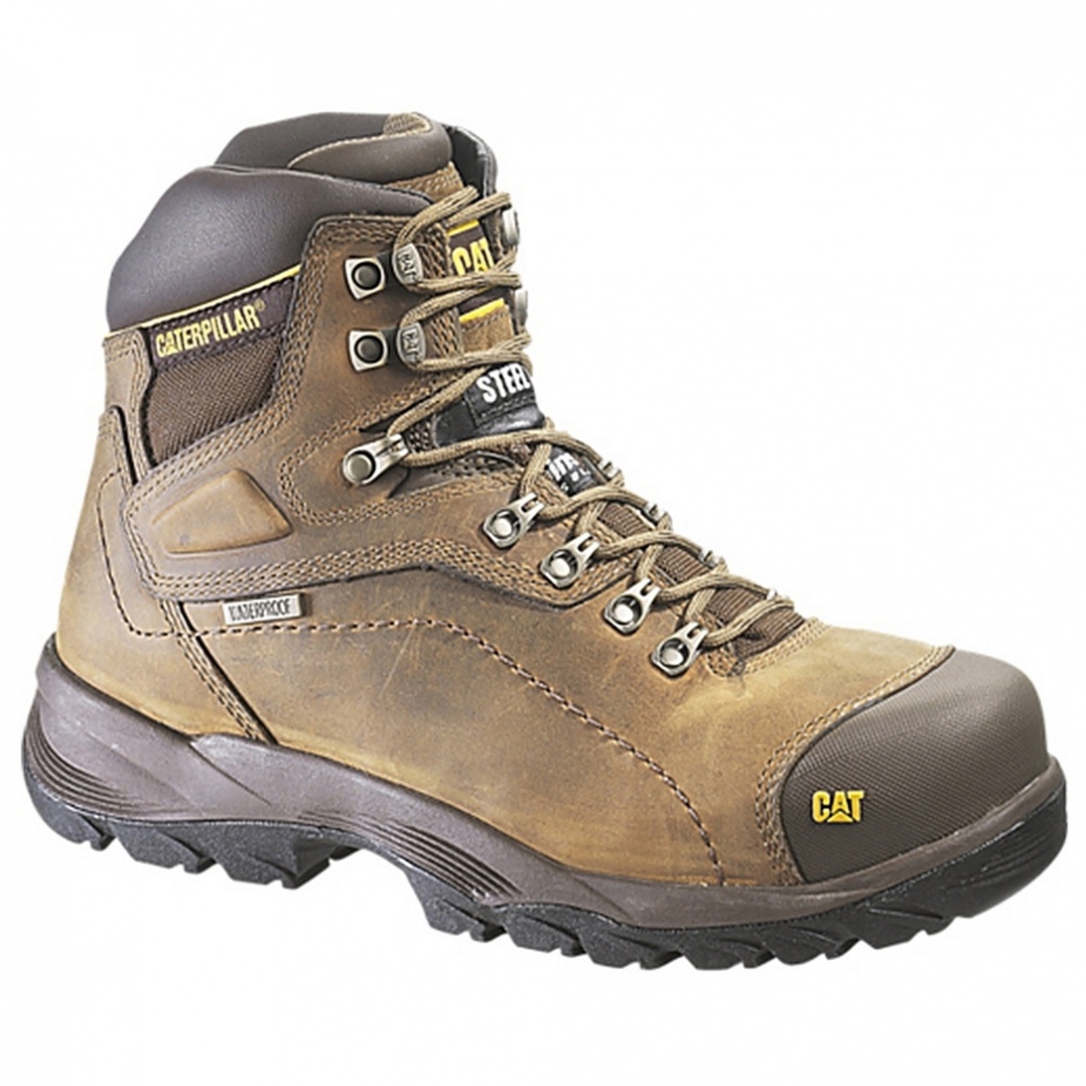cat steel toe waterproof boots
